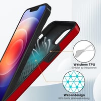 Apple iPhone 14 Piros Mágneses Gyűrűs Szilikon Védőtok 4