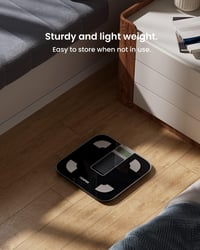 RENPHO Napelemes Bluetooth Okos Testzsírmérleg, 180 kg-ig, Applikációval 6