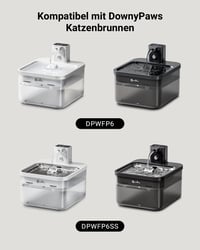 DownyPaws 2.5L macska ivófontána mozgásérzékelővel, akkumulátoros, csendes szivattyú 2