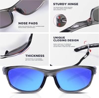 RIVBOS polarizált UV400 sport napszemüveg kerékpározáshoz, futáshoz - unisex 3
