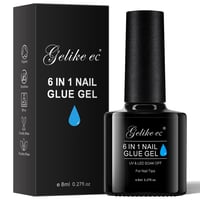 Gelike 6 az 1-ben erős műköröm ragasztó gél UV lámpához - 8ml 1