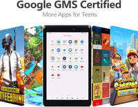 C idea 8 colos Android 13 tablet tiniknek, kék fény szűrővel, 2GB RAM, 32GB ROM, bővíthető 64GB-ig 2