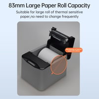 Bisofice Bondrukcer 80 mm Hőpapíros Nyugtanyomtató 220 mm/s, USB + LAN, Pénztárfiók Vezérléssel, ESC/POS, Win/Linux/MAC Kompatibilis 5