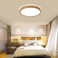 WayLuoung Fa LED Mennyezeti Lámpa 60cm - Szabályozható 3000-6000K 48W Kerek Világítás Távirányítóval - Nappali, Hálószoba, Gyerekszoba, Kony 8