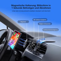 Krunia 8" Hordozható Autós Kijelző Apple CarPlay & Android Auto Támogatással, 1440x900 HD Felbontás, Mágneses Rögzítés, Tolatókamera, GPS Na 3