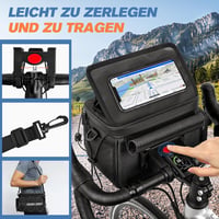 Witnewrage 6L-es E-bike kormánytáska telefontartóval és esővédővel 5