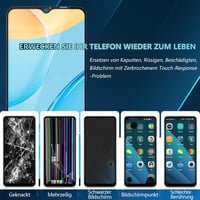 RongZy Oppo A15/A15s LCD Kijelző és Érintőképernyő Csere Szett 6,52 Hüvelykes Fekete Szerelő Eszközökkel CPH2185 CPH2179 Modellekhez 2