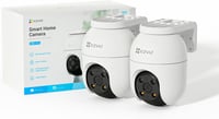 EZVIZ C8c 2MP Kültéri WiFi Biztonsági Kamera Szett (2db) - 360° Panoráma, Személyérzékelés, Követés, Színes Éjjellátás, Kétirányú Hang, Időj 10