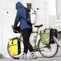 BAIGIO 3 az 1-ben Vízálló Kerékpártáska 27-30L - Csomagtartóra Szerelhető Multifunkciós Táska Laptoptartóval, Válltáska és Hátizsák Funkcióv 7