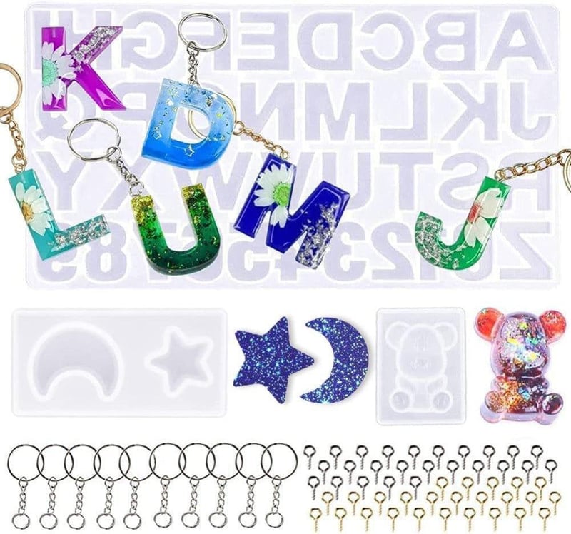 ABC Szilikon Betűforma Epoxigyantához - DIY Kézműves Kellék