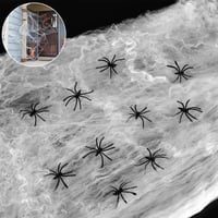 Óriás Halloween Pókháló Szett 30 Pókkal - Beltéri/Kültéri Dekor 1