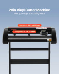 VEVOR Vinyl Vágógép 720mm Adagolási Szélességgel, 800mm/s Sebességű Fóliavágó Plotter, 3mm Vágási Vastagság, Signcut & Signmaster Szoftverre 2