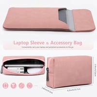 MacBook Pro 14" és Surface Laptop 5 védőtok - HYZUO rózsaszín laptop táska 13-14" készülékekhez 2