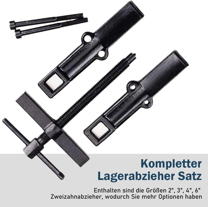 Univerzális 4 részes csapágy- és fogaskerék-lehúzó készlet 35-90mm, 2 pofás
