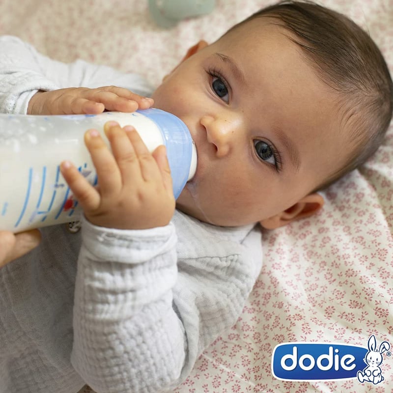 Dodie Újszülött Készlet - 6 Anticolic Cumisüveg (150-330 ml), Cumi, Üvegmosó Kefe, BPA-mentes, Kék Tengeri Dizájn