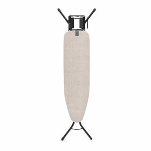 Daska za glačanje Brabantia 110x30 cm Denim Grey, navlaka od 100% Fairtrade pamuka — nedostaje 1 plastični čep na nožici (stanje: vidi 2. sliku)