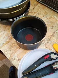Set de vase Tefal Ingenio Easy On L1599702, 17 piese, înveliș antiaderent, bază difuzoare, mâner detașabil, negru, utilizat 2