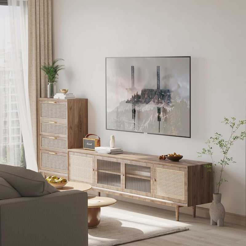 BONTEC Dönthető TV Fali Tartó 23-55 Hüvelykes LCD/LED/Plazma Televíziókhoz, Lapos és Ívelt Képernyőkhöz, 45 kg Teherbírással, VESA 400x400