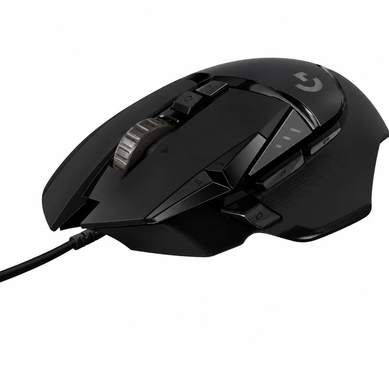 Mouse de gaming Logitech G502 HERO, 25.600 DPI, negru — defect, funcționează parțial: butoanele stânga și dreapta ale mouse-ului nu funcționează (stare: vezi imaginea 2)