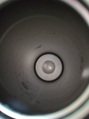 Termos din oțel inoxidabil Super Sparrow FlipFlow cu pai 1L - Produs utilizat, piesă unică (prezintă urme de picături de apă, stare: vezi a 2-a imagine)