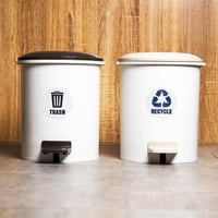 Újrahasznosítási Matrica Szemetesre 3db - Szelektív Hulladékgyűjtő Címke 12,7cm Kék-Fehér 4