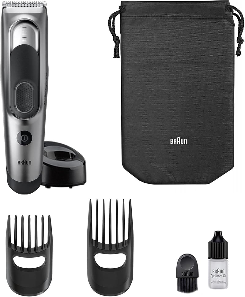 Braun HC5090 férfi hajvágó, 17 hosszbeállítás, ezüst - Tökéletes ajándék
