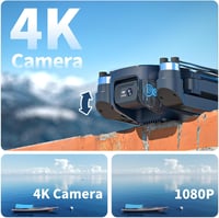 FAKJANK F415 Összecsukható Drón 4K HD Dupla Kamerával, 20 Perces Repülési Idővel, 5GHz WiFi, Kefe Nélküli Motor, 3D Flip Funkcióval Kezdőkne 2