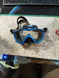 Cressi Liberty Triside búvármaszk snorkelinghez és apnoéhoz - fekete-zafír, háromlencsés, használt állapot 2