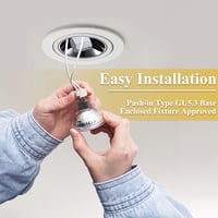 DiCUNO GU5.3 LED Izzó 6W - Dimmelhető MR16 Spotlámpa, 4000K Természetes Fehér, 440lm, 12V, 60W Halogén Helyettesítő, 40° Szórási Szög, 10 Da 8