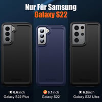 Samsung Galaxy S22 Ütésálló Kék Tok - Katonai Védelem 8