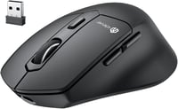 iClever MD360 Ergonomikus Bluetooth Egér - Vezeték Nélküli USB-C Tölthető Egér Jiggler Funkcióval, Csendes Kattintás, 3 Eszköz Csatlakoztatá 1