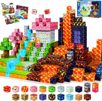 Set de 150 piese de construcție magnetice pentru copii de 3-8 ani. 1
