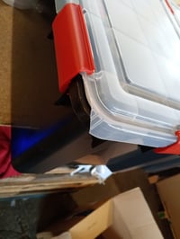 Úložný box IRIS Ohyama AT-L, 2 ks — chybné, čiastočne funkčné: jeden má odlomených viacero častí z veka (stav: pozri 2. obrázok) 3