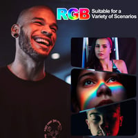 EMART RGB LED Videó Lámpa Szett - 5500K Állítható Fényerő, USB, Tripod Állvánnyal, Streaming, YouTube, Fotó Stúdió Világítás 5