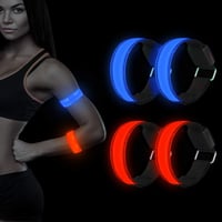 LED Karpánt Szett - 4db Fényvisszaverő Biztonsági Futólámpa Gyerekeknek, Kék+Piros 1