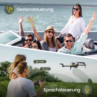 Holy Stone HS280 Összecsukható Drón 1080P HD Kamerával - FPV, Hanggal és Gesztussal Irányítható, 2 Akkumulátorral, Hosszú Repülési Idővel, G 6