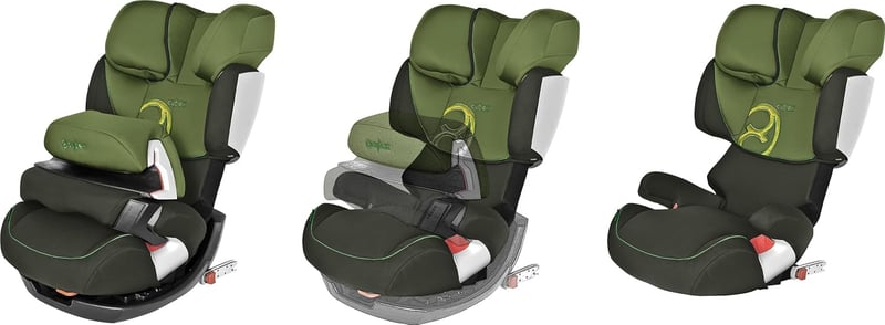 CYBEX Pallas S-Fix 2-in-1 Gyerekülés, ISOFIX Rögzítéssel, 9-36 kg, 9 Hónapos-12 Éves Korig, 11 Pozíciós Dönthetőség, Rumba Piros