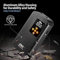 CXY 150 PSI Elektromos Kerékpárpumpa - 7500mAh Akkus Hordozható Kompresszor LED Lámpával 4