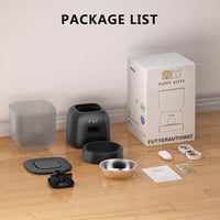 PUPPY KITTY Automata Macska Etető WiFi Applikációval, Rozsdamentes Acél Tállal, 10 Étkezés Naponta, Hangrögzítés, Dupla Tápellátás, 3L Kapac - Black 8