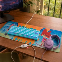 RGB gamerstart: LED-vezérlő + mechanikus billentyűzet + XXL egérpad + gamer fejhallgató mikrofonnal 1