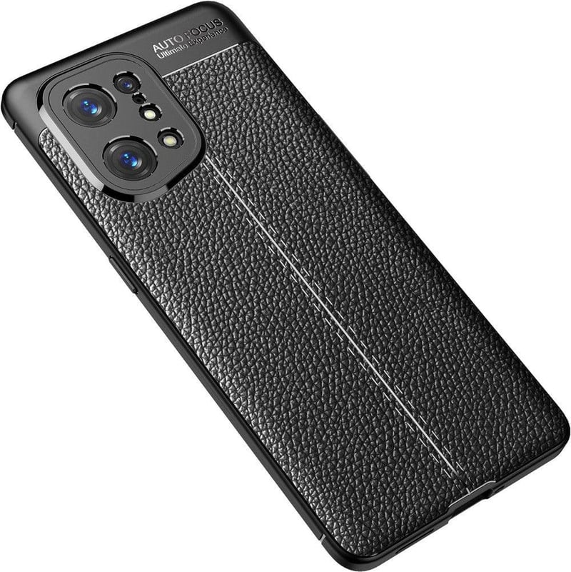 OPPO Find X5 karbon mintás védőtok - CruzerLite fekete ütésálló tok