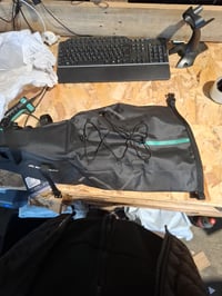 Geantă de șa pentru bicicletă BIKEPACK, bikepacking, 15 litri, impermeabilă, neagră - utilizată, ruptă într-un singur loc (stare: vezi imaginea 2) 6