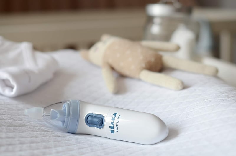 Béaba Tomydoo Elektromos Orrszívó Babáknak - Gyors és Kíméletes Orrváladék Eltávolító - BPA-mentes Szilikon - Sterilizálható - Elemmel Működ
