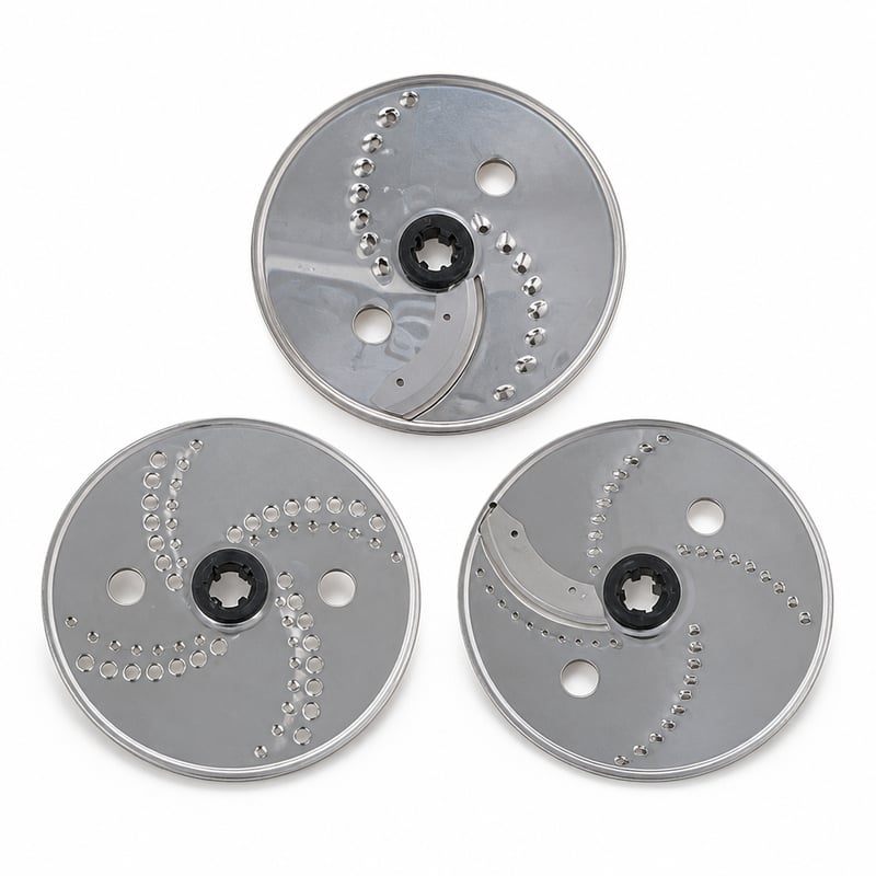 Dispozitiv pentru feliat legume Moulinex XF383110 Companion — 3 discuri cu două fețe pentru feliere/răzuire (piesă de schimb)