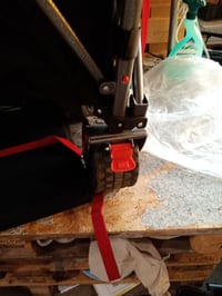 Cărucior pliabil XXL YEAUPE PRO 260L, capacitate de încărcare 250 kg, frână dublă față, extensibil — roți uzate/rupte (stare: vezi a 2-a imagine) 9