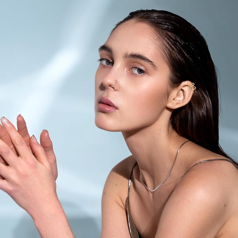 DIVINA VITAE 10 Részes Orr Piercing Szett - Rozsdamentes Acél Karika, Hamis Orr és Ajak Gyűrű, 20g 8mm, Septum és Porc Karika Férfiaknak és 
