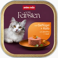 Hrană umedă pentru pisici animonda Vom Feinsten cu pasăre și vițel, fără cereale, 100 g, 1 buc (parte dintr-un set) 1
