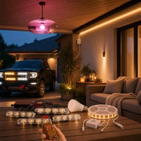 Svetelný balík Fényvarázs: 1x LED lampa + 1x RGB smart žiarovka + 1x 5m LED pás s pohybovým senzorom 1