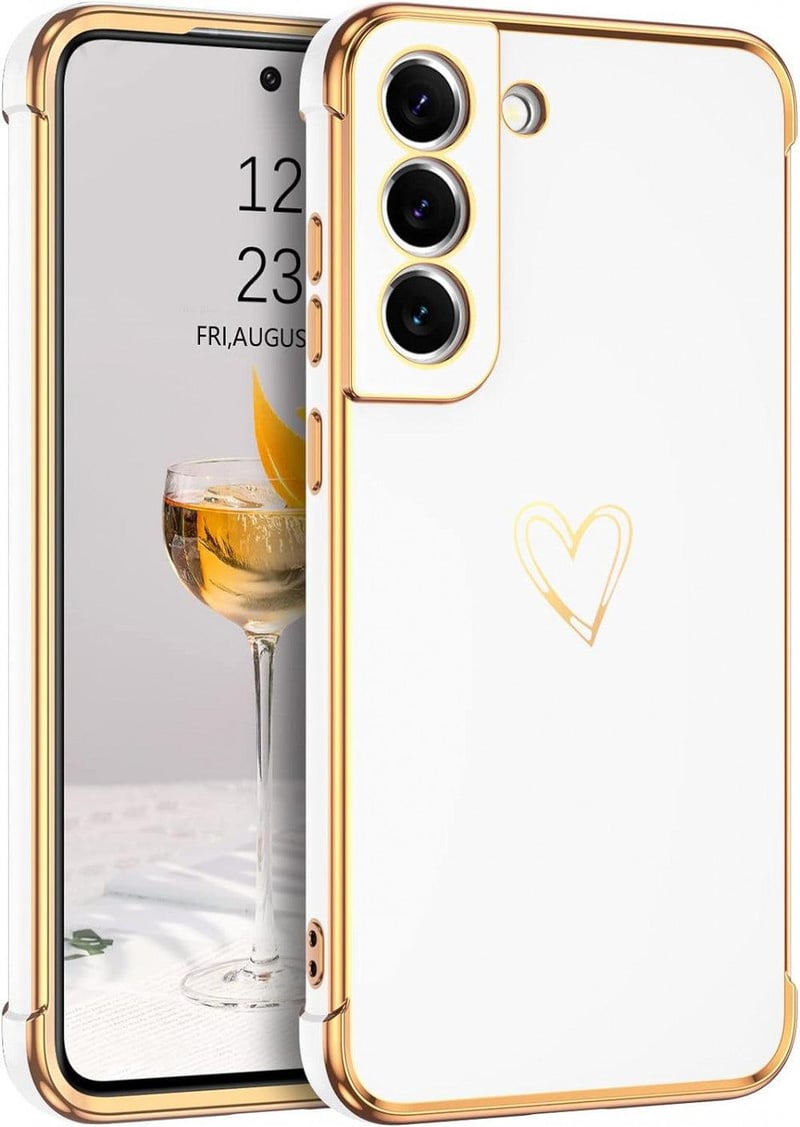 Samsung Galaxy S21 Ultra Csillogó Fehér Szilikon Védőtok