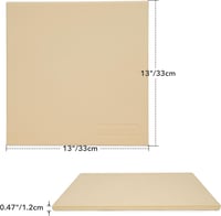 Mimiuo Pizzakő 33x33 cm Cordierite Sütőhöz és Grillhez Kenyérhez Süteményhöz 2